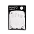 Wmfg Kiteboard Traction Pad - Coussinets Stubby Six Pack - Blanc / Noir