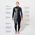 Combinaison De Plongée Gul Flexor Yulex 3/2 Mm Pour Femme, Fermeture Éclair Dorsale, Coutures Invisibles, Collection 2026 - Noir
