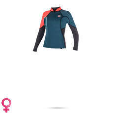 Mystic Womens Diva 2Mm Avant Zip Neo Wetsuit Top - Teal Mystic Womens Diva 2Mm Avant Zip Neo Wetsuit Top - Teal