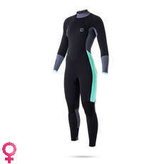 Mystic Womens Dutchess 5 / 4Mm Gbs Back-Zip Wetsuit - Noir Mystic Womens Dutchess 5 / 4Mm Gbs Back-Zip Wetsuit - Noir