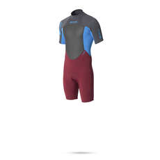 Mystic Star 3/2 Flatlock Shorty Wetsuit - Bordeaux