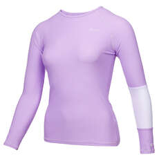 Mystic Womens Jayde Rashvest À Manches Longues - Lilas Pastel 220293