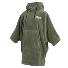 Mystic Poncho En Peluche Pour Femme - Vert Olive 220272