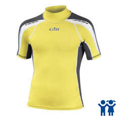 Gill Junior Sport Uv À Manches Courtes Rash Vest - Lumineux Lime / Ash Gill Junior Sport Uv À Manches Courtes Rash Vest - Lumineux Lime / Ash