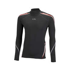 Gill Mens Hydrophobe Haut À Manches Longues - Noir