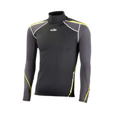 Gill Mens Sport Uv Manches Longues Rash Vest - Black / Graphite Gill Mens Sport Uv Manches Longues Rash Vest - Black / Graphite