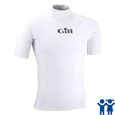 Gill Junior Uv Manches Courtes Rash Vest - Blanc Gill Junior Uv Manches Courtes Rash Vest - Blanc