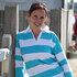 Gill Femmes Rugby Shirt - Blanc / New Blue