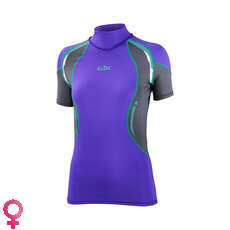Gill Femmes Sport Uv Manches Courtes Rash Vest - Violet / Ash Gill Femmes Sport Uv Manches Courtes Rash Vest - Violet / Ash