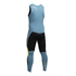 Gul Code Zéro 1Mm Flatlock Long John Wetsuit - Étain / Bleu