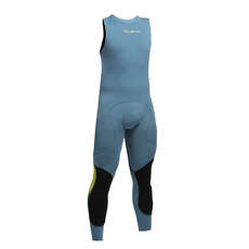 Gul Code Zéro 1Mm Flatlock Long John Wetsuit - Étain / Bleu Gul Code Zéro 1Mm Flatlock Long John Wetsuit - Étain / Bleu