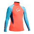 Gul Junior Flatlock Manches Longues Rashguard - Coral / Turquoise