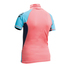 Gul Junior Flatlock Manches Courtes Lycra - Coral / Turquoise