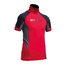 Gul Junior Flatlock Manches Courtes Lycra - Rouge / Noir