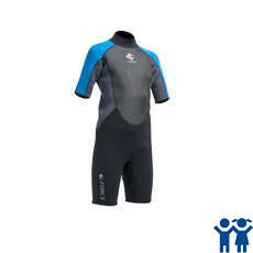 Gul Junior G-Force 3Mm Flatlock T2 Shorty Wetsuit - Noir / Zafer Gul Junior G-Force 3Mm Flatlock T2 Shorty Wetsuit - Noir / Zafer