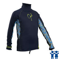Gul Junior Filles Manches Longues Rashvest - Marine / Lignes Gul Junior Filles Manches Longues Rashvest - Marine / Lignes