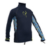Gul Junior Filles Manches Longues Rashvest - Marine / Lignes