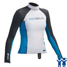 Gul Junior À Manches Longues Rashguard 2,015 - Blanc / Crip Gul Junior À Manches Longues Rashguard 2,015 - Blanc / Crip