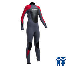 Réponse Junior Gul 4 / 3Mm Blindstitched Wetsuit - Graphite / Rouge