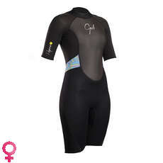 Gul Ladies Réponse 3 / 2Mm Fl Shorty Wetsuit - Noir / Lignes Gul Ladies Réponse 3 / 2Mm Fl Shorty Wetsuit - Noir / Lignes