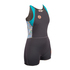 Gul Femmes Surflite 3Mm Fl Short Jane Wetsuit - Graphite / Sarcelle