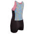 Gul Ladies Surflite 3Mm Flatlock Short Jane Wetsuit - Noir / Lignes