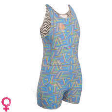 Gul Femmes Surflite 3Mm Flatlock Short Jane Wetsuit - Lignes Gul Femmes Surflite 3Mm Flatlock Short Jane Wetsuit - Lignes