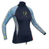 Gul Ladies Swami Manches Longues Rashvest - Marine / Lignes