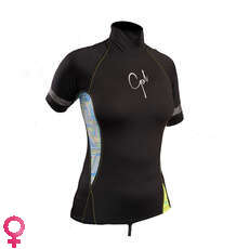 Gul Ladies Swami Manches Courtes Rashvest - Noir / Lignes