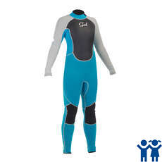 Gul Juniors Filles Réponse 3 / 2Mm Steamer Combinaison 2015 - Turq / Argent