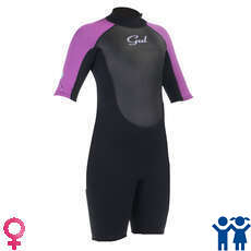 Gul Junior Féminin Réponse 3 / 2Mm Été Shorty Wetsuit 2023- Noir / Iris Gul Junior Féminin Réponse 3 / 2Mm Été Shorty Wetsuit 2023- Noir / Iris