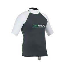 Gul Riva Hommes Manches Courtes Lycra 2015 - Gunmetal / Blanc