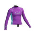 Gul Surf Juniors Filles À Manches Longues Rashguard 2,015 - Iris / Glacier