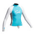 Rashguard Gul Surf Junior Féminin À Manches Longues 2,015 - Turquoise / Argent