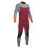 Gul Viper 5 / 3Mm Aveugles Point Mens Steamer Wetsuit - Gris / Rouge