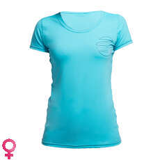 Gul Femmes Manches Courtes T-Shirt Fit Rashvest - Turquoise