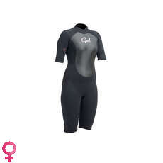 Réponse Femmes Gul 3 / 2Mm Flatlock Shorty Wetsuit - Noir Réponse Femmes Gul 3 / 2Mm Flatlock Shorty Wetsuit - Noir