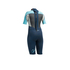 Réponse Femmes Gul 3 / 2Mm Flatlock Shorty Wetsuit 2023- Navy / Turquoise