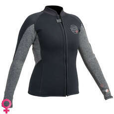 Gul Womens Response 3Mm Flatlock Wetsuit Jacket - Noir Gul Womens Response 3Mm Flatlock Wetsuit Jacket - Noir