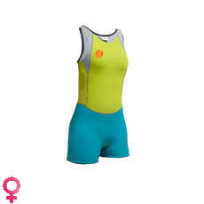 Gul Femmes Surflite 3Mm F / L Sdl T2 Shortjane - Lime / Cyan Clair