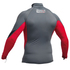 Gul Xola Flatlock Manches Longues Rashguard - Ash / Rouge