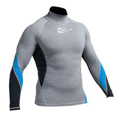Gul Xola Flatlock Manches Longues Rashguard - Marl / Noir Gul Xola Flatlock Manches Longues Rashguard - Marl / Noir
