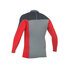 Gul Xola Hommes Lycra Manches Longues 2015 - Gris Foncé / Rouge