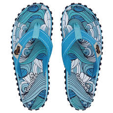 Gumbies Womens Islander Toile Tongs - Vagues Gumbies Womens Islander Toile Tongs - Vagues