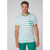 T-Shirt Helly Hansen Fjord - Rayures Fanées Vert Poivron