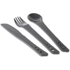 Lifeventure Ellipse Couteau, Fourchette Et Spoon Set - Graphite