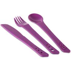 Lifeventure Ellipse Couteau, Fourchette Et Cuillère Set - Violet Lifeventure Ellipse Couteau, Fourchette Et Cuillère Set - Violet