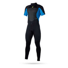 Magic Marine Ultimate 3 / 2Mm Back-Zip Flatlock Shortarm Wetsuit - Bleu
