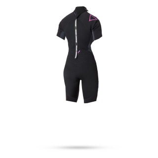 Magic Marine Femmes Marque 3 / 2Mm Back-Zip Shorty Wetsuit - Noir