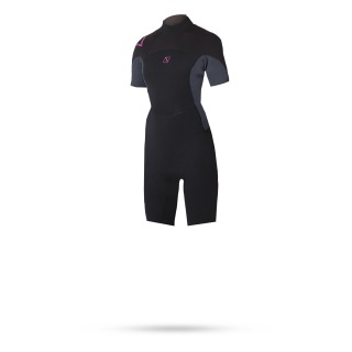 Magic Marine Femmes Marque 3 / 2Mm Back-Zip Shorty Wetsuit - Noir